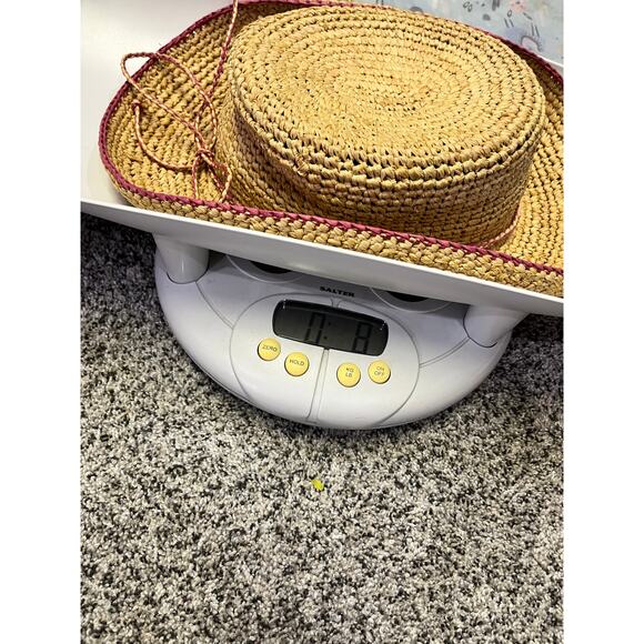 Scala Women’s Natural Fibers Straw Hat Natural/Pink Summer Casual Sun Protection - Picture 8 of 8